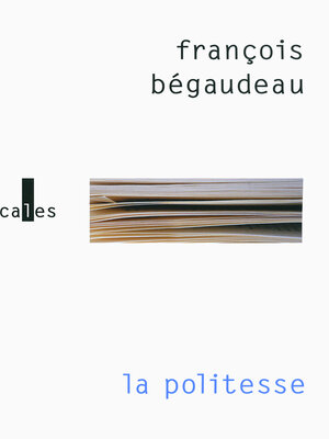 cover image of La politesse